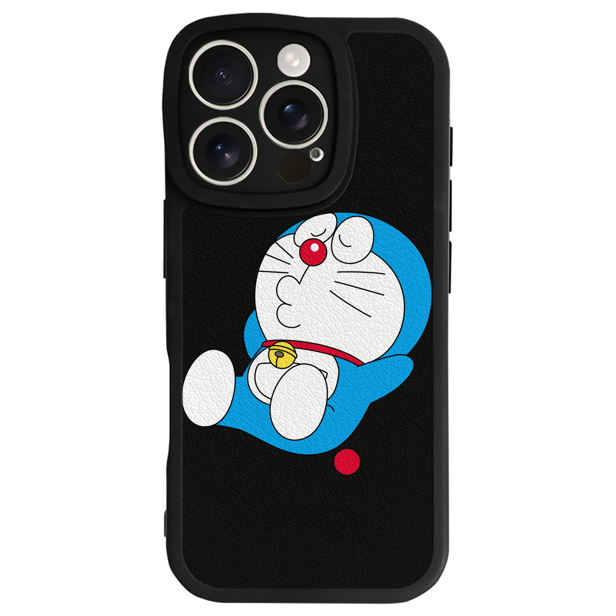 （画像用） ドラえもん Doraemon 【iPhone 16シリーズ対応】シリコンスマホケース（レザー調） 材質：シリコン
